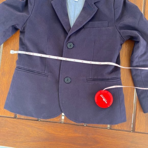 Jacadi Boy's Navy Blue Classic Blazer in Size 5 EUC - Picture 4 of 11